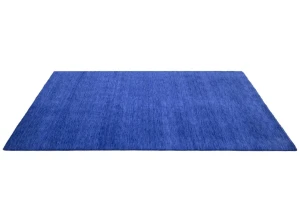 Royal Blue Solid Modern 6X9 Gabbeh Oriental Rug
