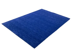 Royal Blue Solid Modern 6X9 Gabbeh Oriental Rug