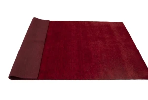 Maroon Red Modern Solid 6X9 Gabbeh Oriental Rug
