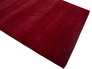 Maroon Red Modern Solid 6X9 Gabbeh Oriental Rug