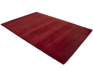 Maroon Red Modern Solid 6X9 Gabbeh Oriental Rug