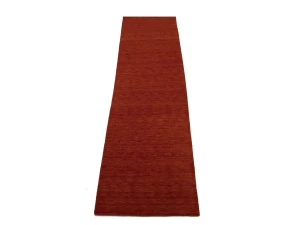 Orange Red Modern Solid 3X10 Gabbeh Oriental Runner Rug