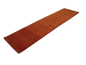 Orange Red Modern Solid 3X10 Gabbeh Oriental Runner Rug