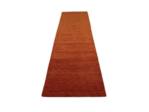 Orange Red Modern Solid 3X10 Gabbeh Oriental Runner Rug