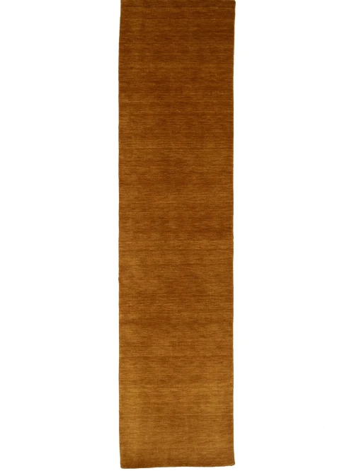 Orange Modern Solid 3X10 Gabbeh Oriental Runner Rug
