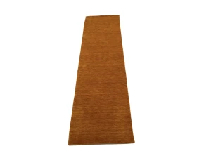 Orange Modern Solid 3X10 Gabbeh Oriental Runner Rug