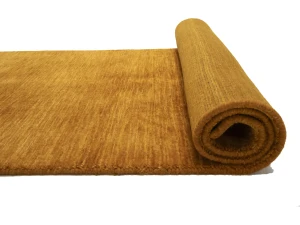 Orange Modern Solid 3X10 Gabbeh Oriental Runner Rug