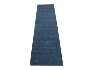 Steel Blue Modern Solid 3X10 Gabbeh Oriental Runner Rug