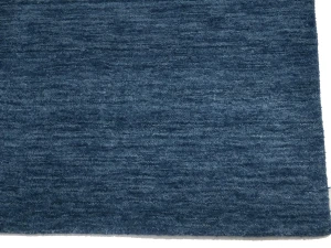 Steel Blue Modern Solid 3X10 Gabbeh Oriental Runner Rug