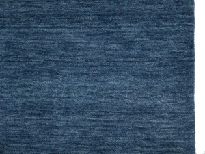 Steel Blue Modern Solid 3X10 Gabbeh Oriental Runner Rug