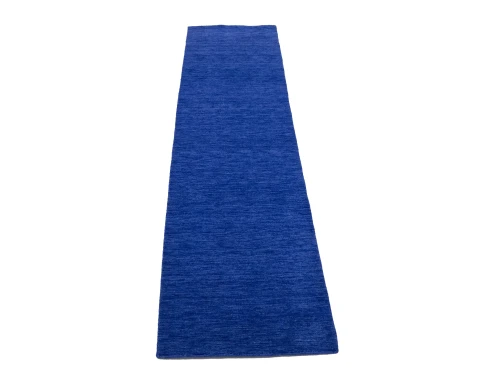 Solid Royal Blue Modern 3X10 Gabbeh Oriental Runner Rug