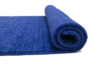 Solid Royal Blue Modern 3X10 Gabbeh Oriental Runner Rug