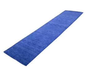 Solid Royal Blue Modern 3X10 Gabbeh Oriental Runner Rug