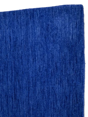 Solid Royal Blue Modern 3X10 Gabbeh Oriental Runner Rug