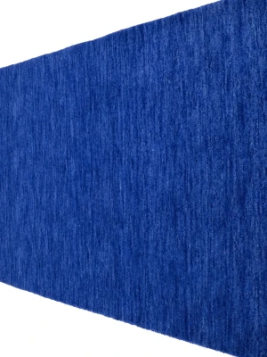 Solid Royal Blue Modern 3X10 Gabbeh Oriental Runner Rug