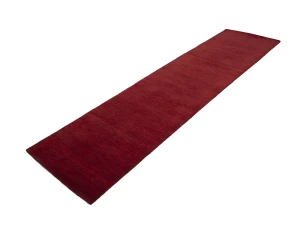 Maroon Red Modern Solid 3X10 Gabbeh Oriental Runner Rug