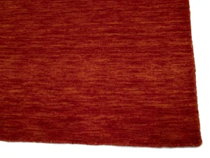 Orange Red Modern Solid 3X12 Gabbeh Oriental Runner Rug