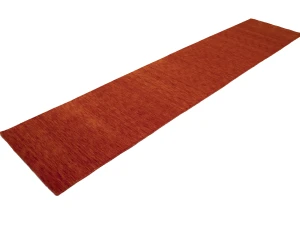 Orange Red Modern Solid 3X12 Gabbeh Oriental Runner Rug