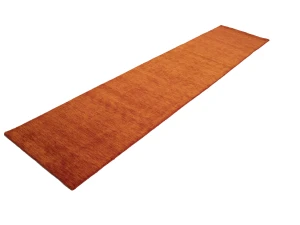 Orange Red Modern Solid 3X12 Gabbeh Oriental Runner Rug