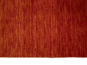 Orange Red Modern Solid 3X12 Gabbeh Oriental Runner Rug