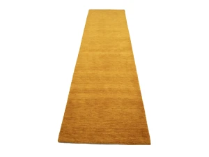 Orange Modern Solid 3X12 Gabbeh Oriental Runner Rug