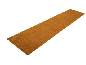 Orange Modern Solid 3X12 Gabbeh Oriental Runner Rug