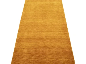 Orange Modern Solid 3X12 Gabbeh Oriental Runner Rug