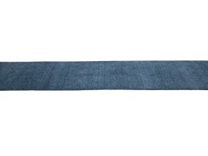 Steel Blue Modern Solid 3X12 Gabbeh Oriental Runner Rug