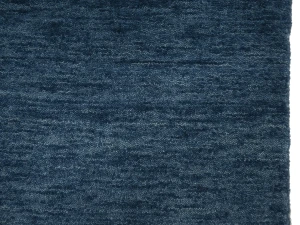 Steel Blue Modern Solid 3X12 Gabbeh Oriental Runner Rug