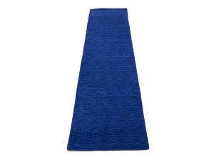 Solid Royal Blue Modern 3X12 Gabbeh Oriental Runner Rug
