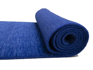 Solid Royal Blue Modern 3X12 Gabbeh Oriental Runner Rug