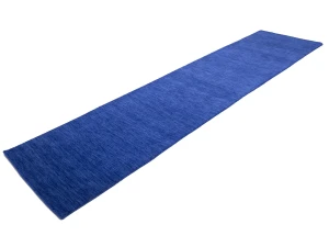 Solid Royal Blue Modern 3X12 Gabbeh Oriental Runner Rug