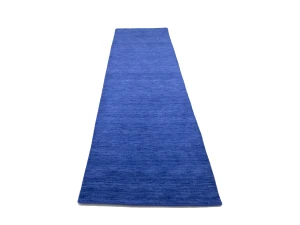 Solid Royal Blue Modern 3X12 Gabbeh Oriental Runner Rug
