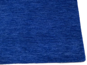 Solid Royal Blue Modern 3X12 Gabbeh Oriental Runner Rug