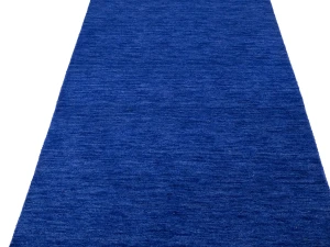 Solid Royal Blue Modern 3X12 Gabbeh Oriental Runner Rug