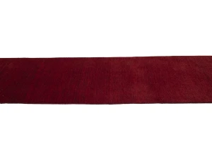 Maroon Red Modern Solid 3X12 Gabbeh Oriental Runner Rug
