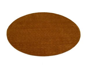Orange Modern Solid 8X8 Gabbeh Oriental Round Rug