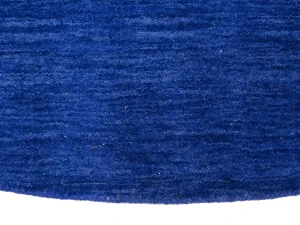 Solid Royal Blue Modern 8X8 Gabbeh Oriental Round Rug