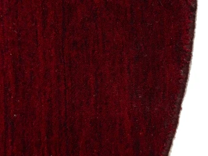 Maroon Red Modern Solid 8X8 Gabbeh Oriental Round Rug