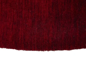 Maroon Red Modern Solid 8X8 Gabbeh Oriental Round Rug