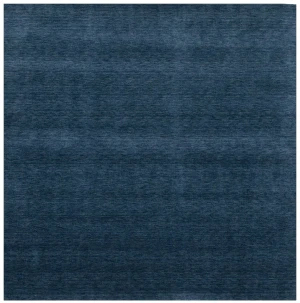 Steel Blue Modern Solid 8X8 Gabbeh Oriental Square Rug