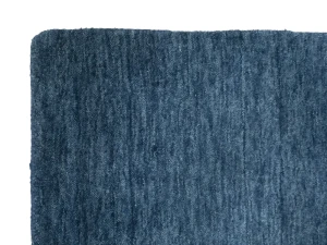 Steel Blue Modern Solid 8X8 Gabbeh Oriental Square Rug
