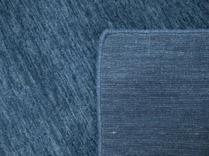 Steel Blue Modern Solid 8X8 Gabbeh Oriental Square Rug
