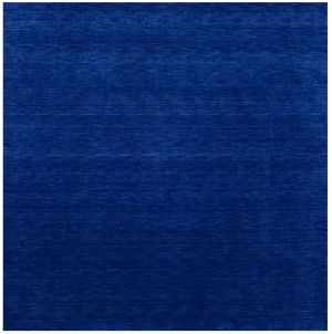 Solid Royal Blue Modern 8X8 Gabbeh Oriental Square Rug