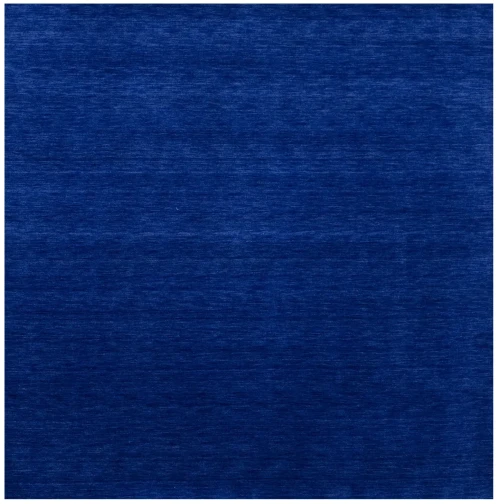 Solid Royal Blue Modern 8X8 Gabbeh Oriental Square Rug