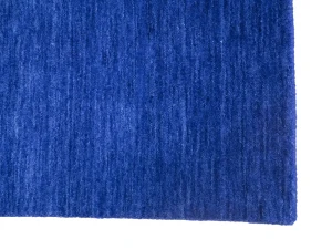 Solid Royal Blue Modern 8X8 Gabbeh Oriental Square Rug