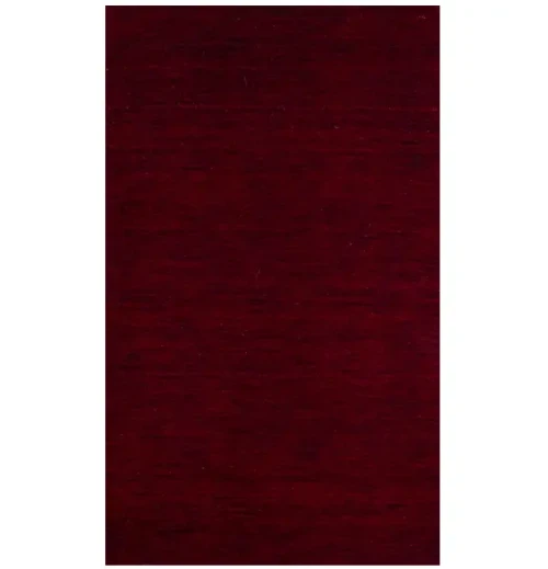 Maroon Red Modern Solid 8X8 Gabbeh Oriental Square Rug