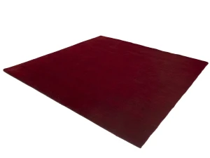 Maroon Red Modern Solid 8X8 Gabbeh Oriental Square Rug