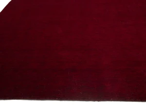 Maroon Red Modern Solid 8X8 Gabbeh Oriental Square Rug