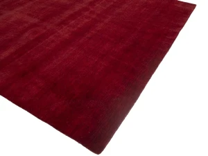 Maroon Red Modern Solid 8X8 Gabbeh Oriental Square Rug